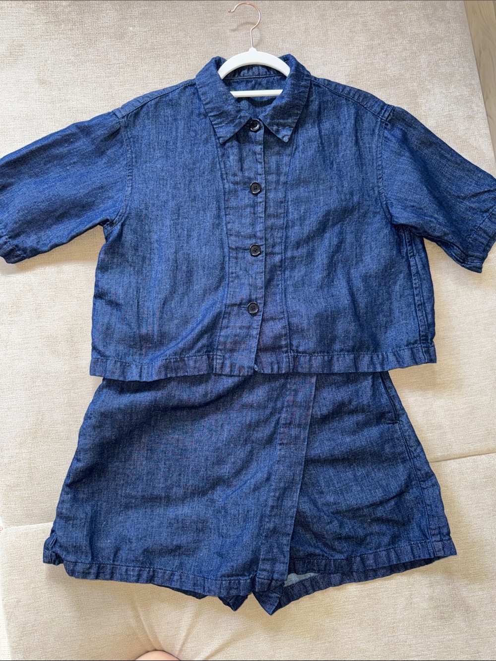 MUJI Japanese Denim Skort Set